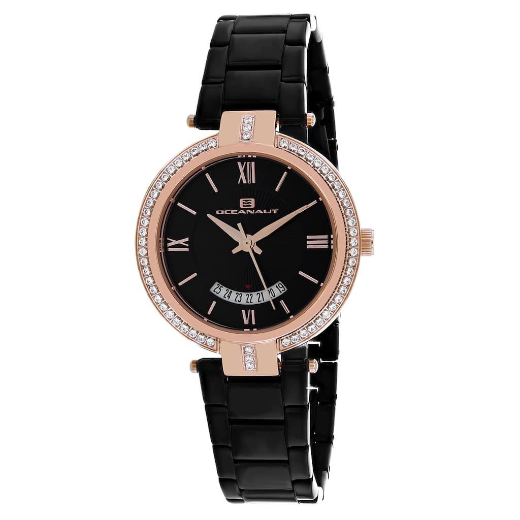 Oceanaut Women's Amaya Black Dial Watch - OC0293 - 6 (36)