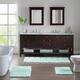 Madison Park Tufted Pearl Channel Solid Bath Rug - 17x24" - Seafoam