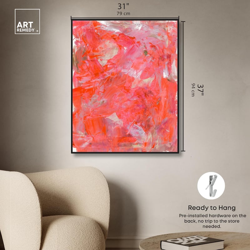 Shades of Red I Canvas by Art Remedy