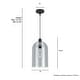 preview thumbnail 5 of 12, Hunter 16" Lochemeade 1-Light Pendant - Kitchen Island, Dining Room, Bedroom - Modern Farmhouse, Contemporary, Industrial