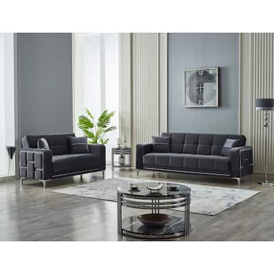 Arnavutluk 2-Pieces Comfortable Sleeper Modern One Sofa One Loveseat Living Room Set