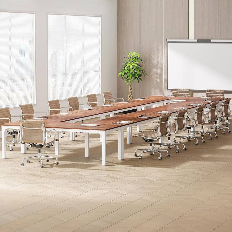 78.74" Large Rectangle Conference Table/Desk, Modern Seminar Meeting Table, Business Tables for Boardroom & Office