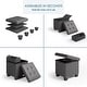 preview thumbnail 114 of 192, Empyrean Tuffted Folding Foot Rest Storage Ottoman Bench with Storage Bins