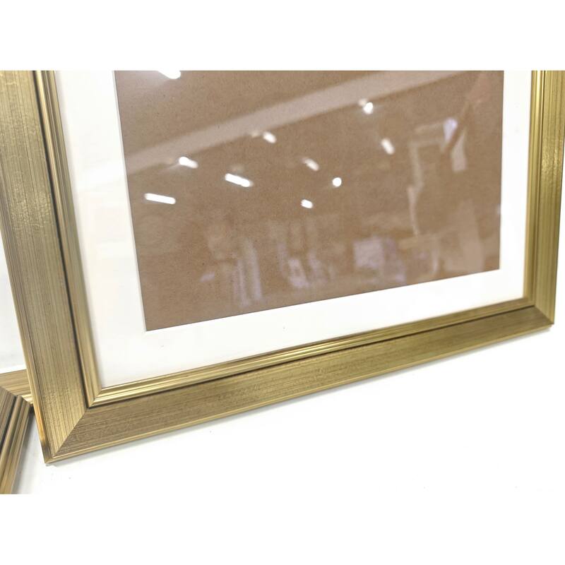 Solid Wood Picture Frame - Replaceable Canvas Art Frame with Organic Glass, Elegant Framed Wall Decor for Living Room