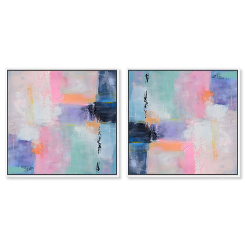 Oneiric Circles II Canvas by Art Remedy - 16" x 24" - Silver