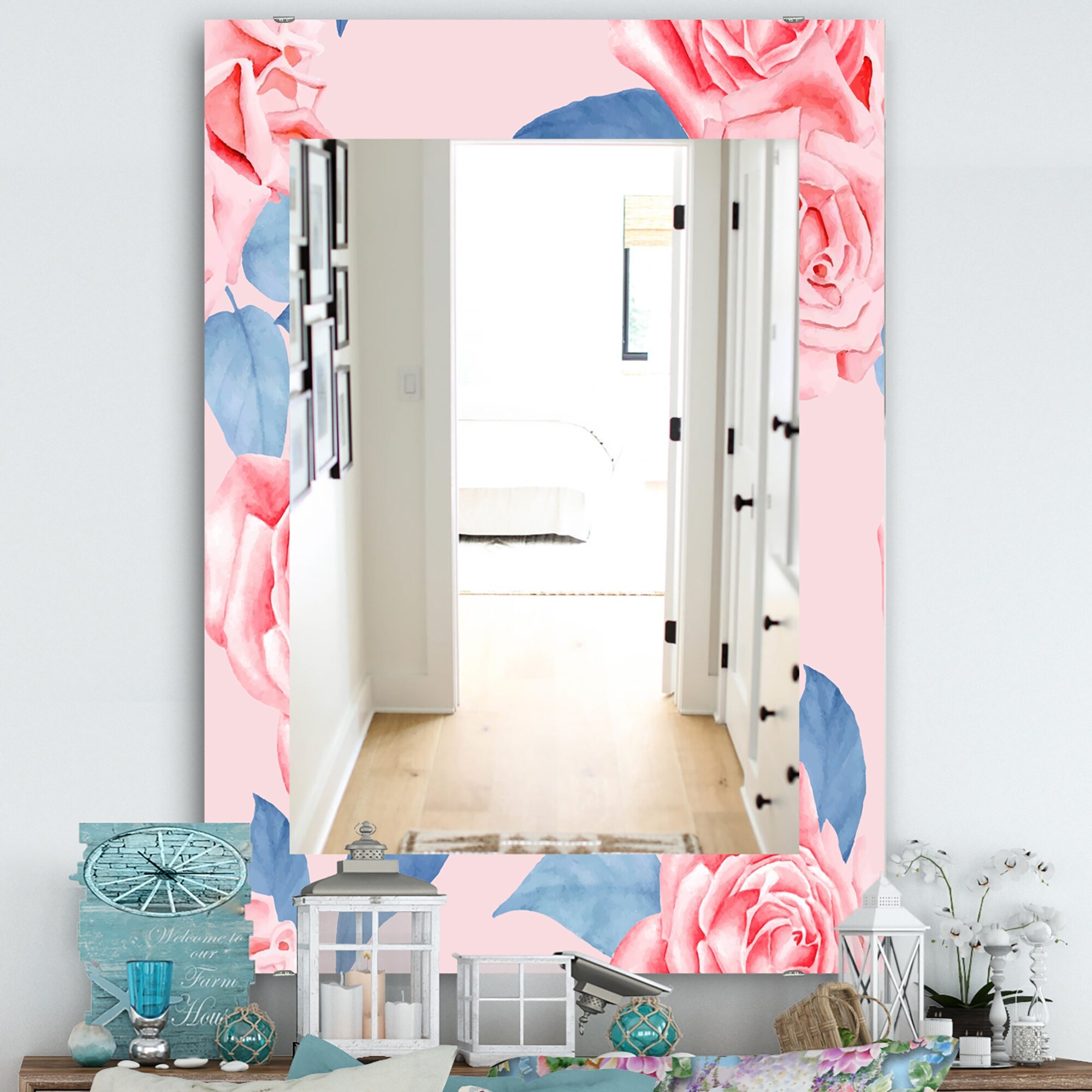 MURRAL - MURRAL Framed flower blouse 美品 MURRAL】 Framed flower dress 別れと出会いの季節 色んなご縁