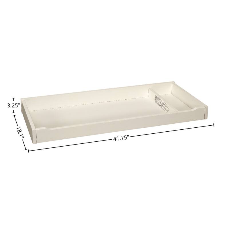 Nursery 42" Wide Changer Top, Chalk