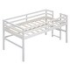 preview thumbnail 5 of 10, Wood Twin Size Loft Bed with Side Ladder and Underbed Storage