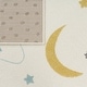 preview thumbnail 4 of 10, Kids Rug with Pastel Mountains dreamy Stars and Moon for Nursery