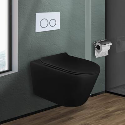 In-Wall toilet Combo Set - Toilet, Tank (2 x 4 Wall), Carrier System