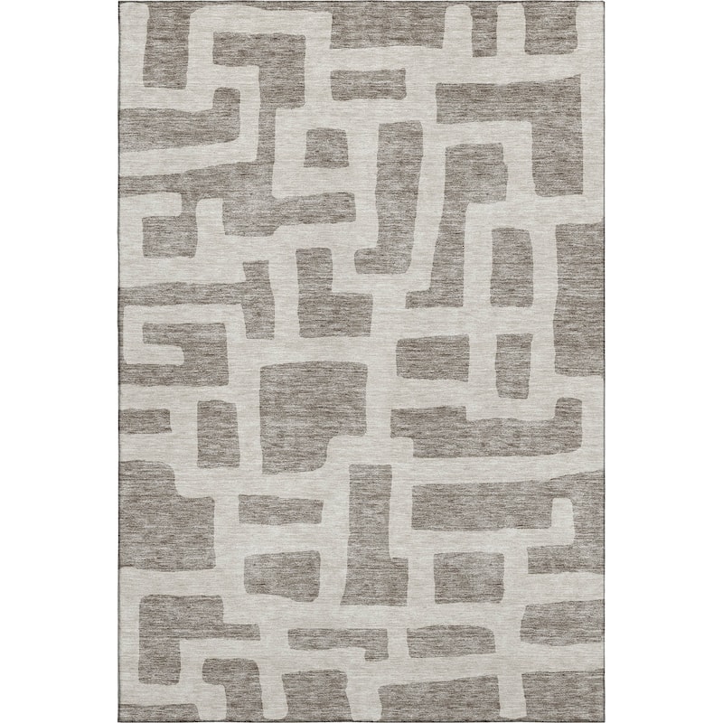 Premium Washable Super Soft Geo Maze Mayfield Rug