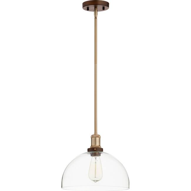 Quorum International 12" Wide Pendant with Metal Shade