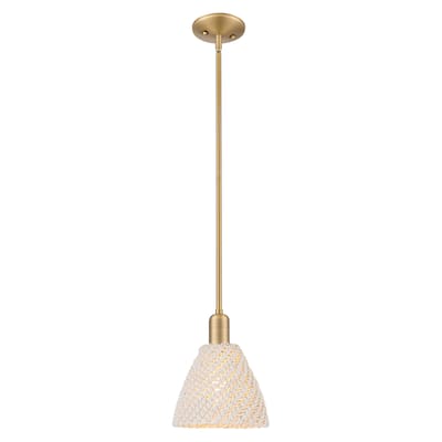 Innovations Lighting Downtown Urban - Natural Ballston Dome - 1 Light 8" Stem Hung Mini Pendant