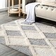 preview thumbnail 8 of 7, Nuloom Eimile Diamond Trellis Shag Area Rug