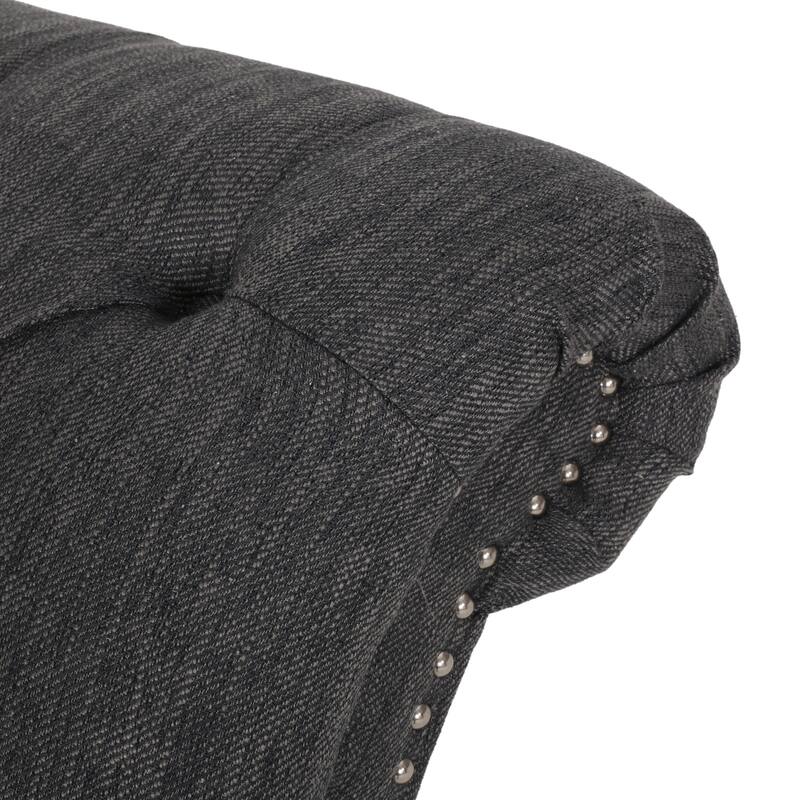 64.25" Button Tufted Chaise Lounge Chair