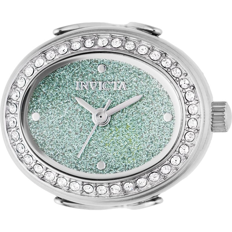 Invicta Women's 49597 Mini Quartz 2 Hand Green Dial Ring Watch