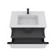 preview thumbnail 15 of 39, Margi 32" Wall-Mount Bathroom Vanity & Basin Set - Stripes