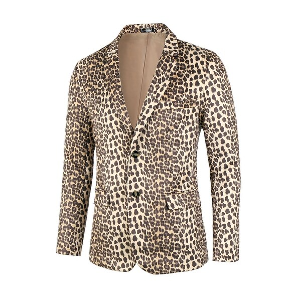 leopard print blazer jacket