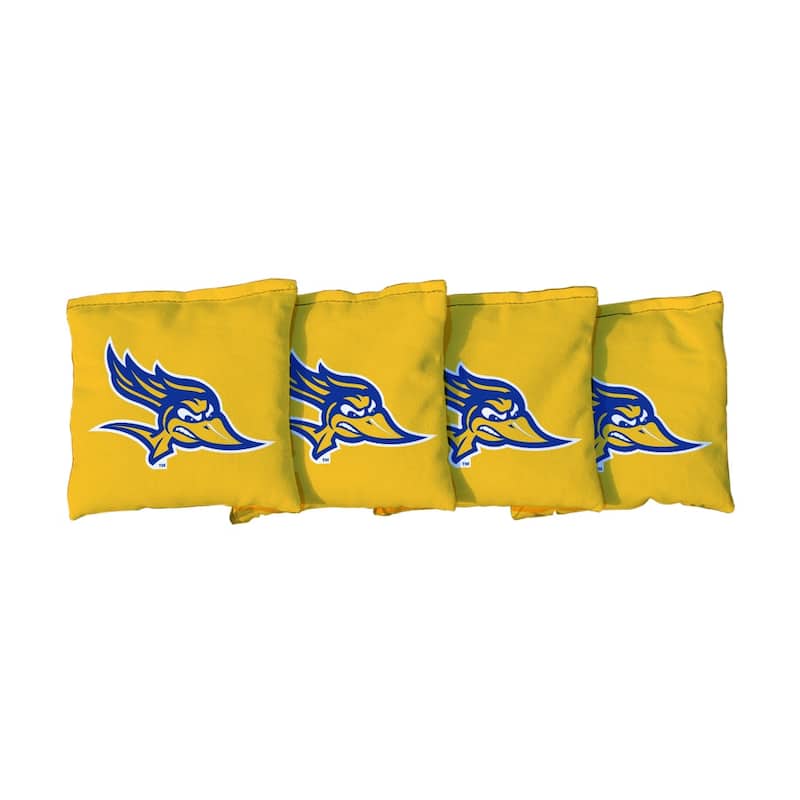 Cal State Bakersfield Roadrunners Yellow Cornhole Bags - All-Weather Resin Filled