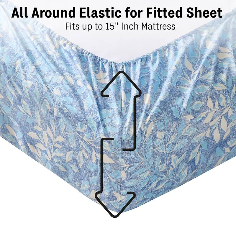 HLC.ME Floral Printed Ultra Soft Bed Sheets Set