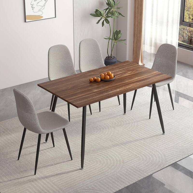 Modern Upholstered Cover Dining Chair for Kitchen, Set of 4 - N/A