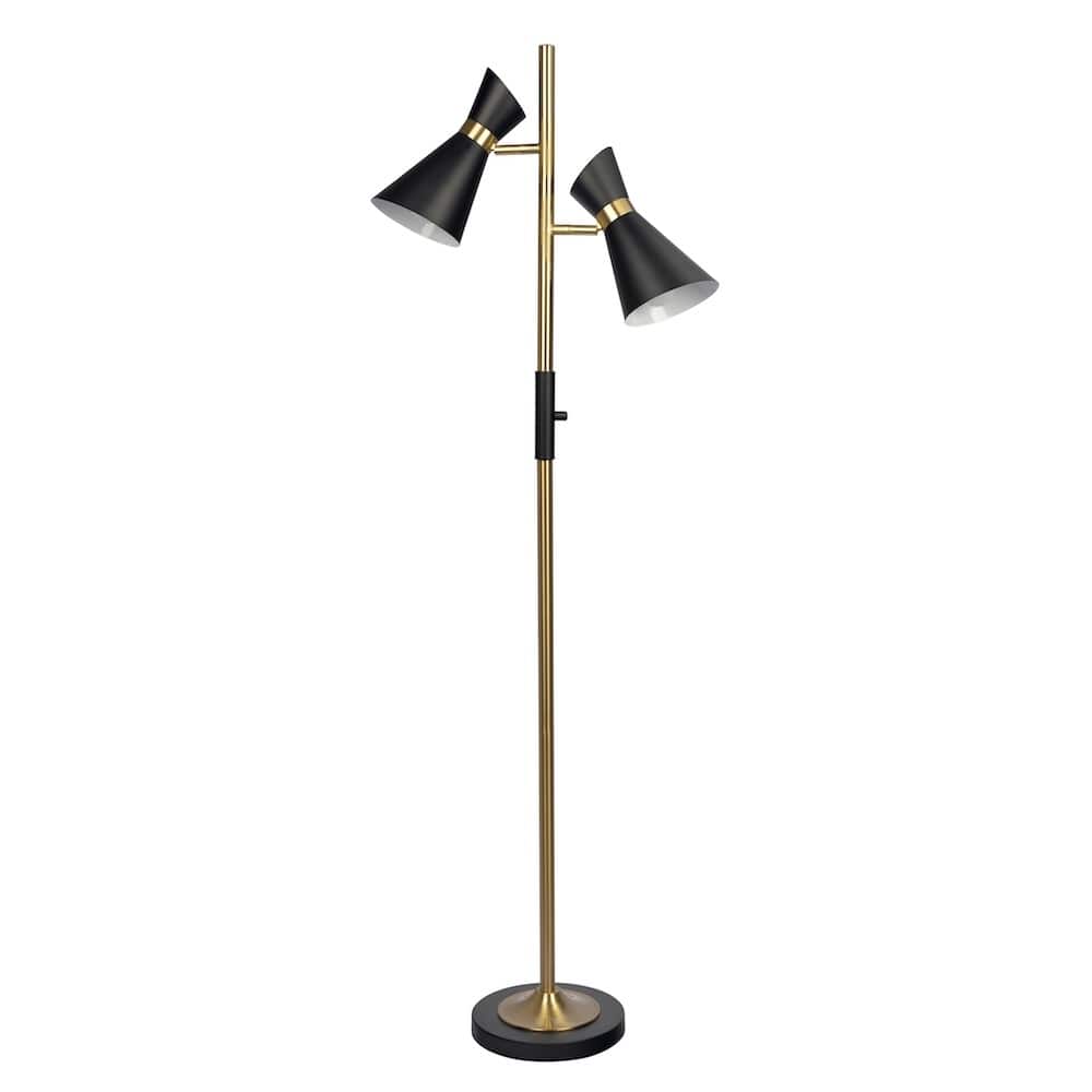 Modin Double Spot Adjustable Floor Lamp