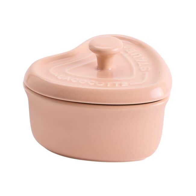 Staub Ceramic 3-pc Mini Heart Cocotte Set - Cherry, Pink, White - Multi