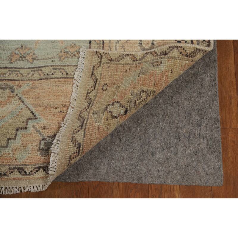 Vegetable Dye Oushak Turkish Rug Hand-Knotted Transitional Wool Carpet - 8'5" x 10'0"