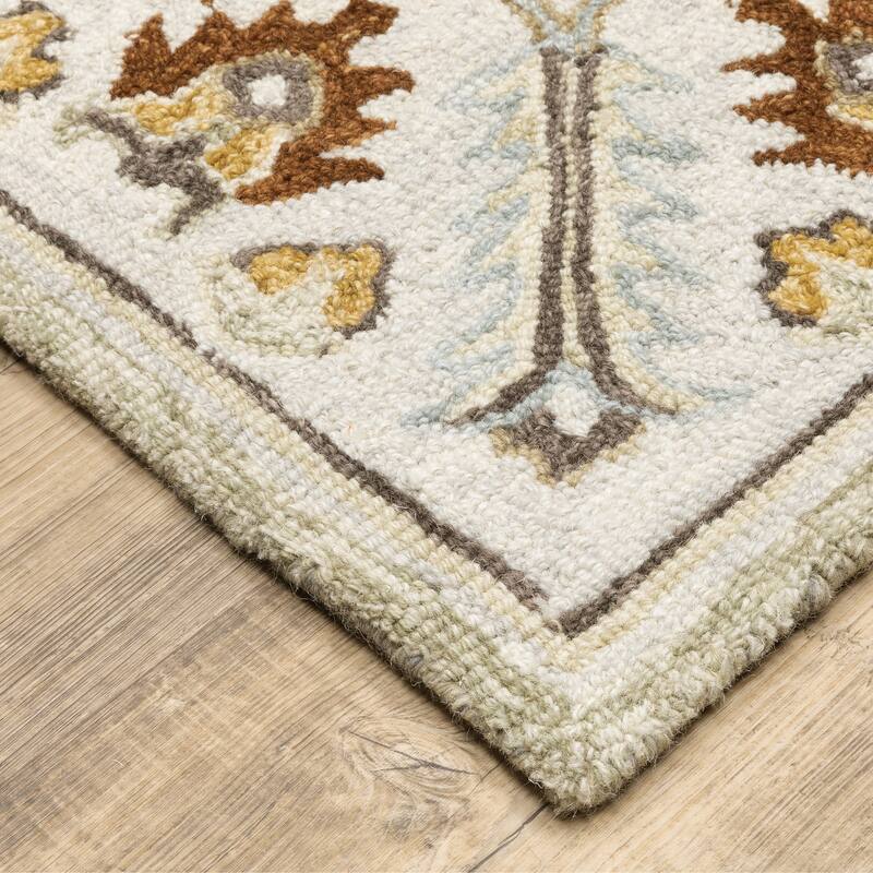Style Haven Ava Hand-tufted Wool Loop-pile Tribal Bohemian Area Rug