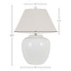 preview thumbnail 4 of 11, 26" Ceramic Table Lamp with Linen Shade