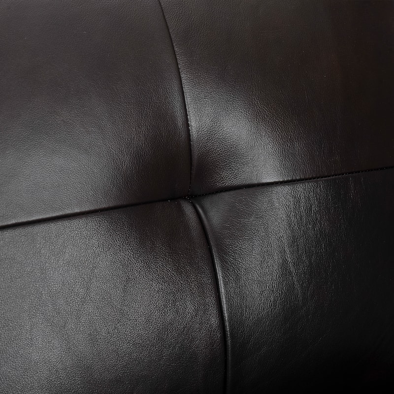 Almafi 82" Dove Gray or Brown Leather Sofa by Armen Living