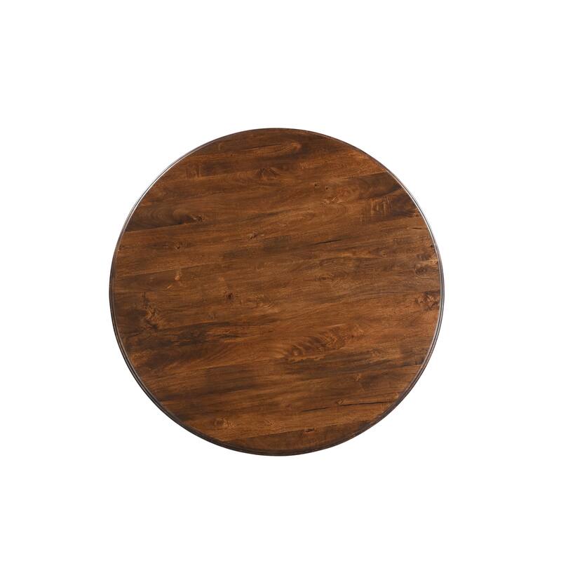Willow 48" Round Solid Wood Pedestal Dining Table