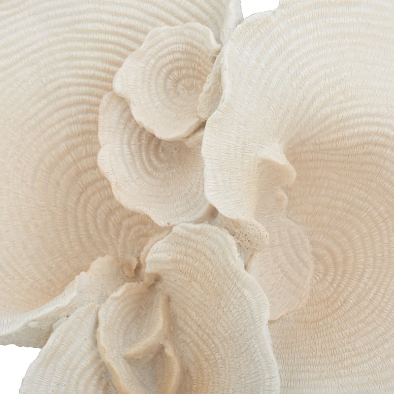 Polystone Coral Sculpture - White - Roche River Decor
