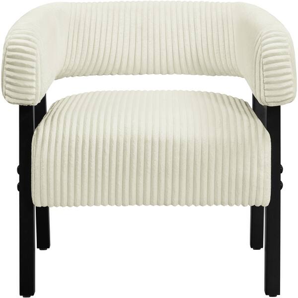 slide 2 of 16, Yaheetech Corduroy Accent Chair with Solid Wood Legs for Living Room, Bedroom