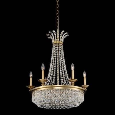 Allegri 033970-FR001 Tavo 9 Light 26" Wide Taper Candle Style Empire