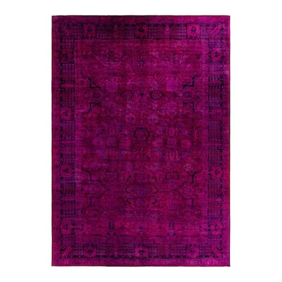 Contemporary Overdyed Wool Hand Knotted Area Rug - 10' 0" x 13' 10"