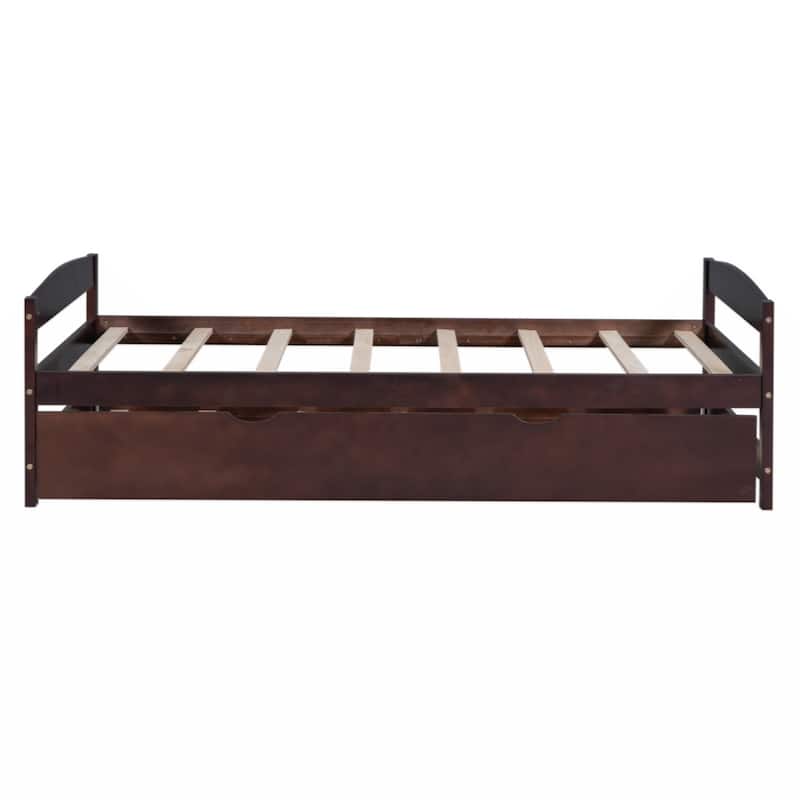 Twin Size Platform Bed with Twin Size Trundle