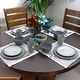 preview thumbnail 4 of 3, Elama Tahany Slate and Stone Pearl 16-piece Dinnerware Set