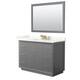 Option Dark Gray / Giotto Quartz Top / Satin Bronze