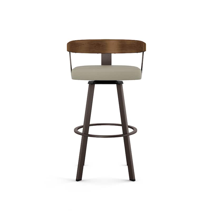 Amisco Lars Swivel Counter and Bar Stool