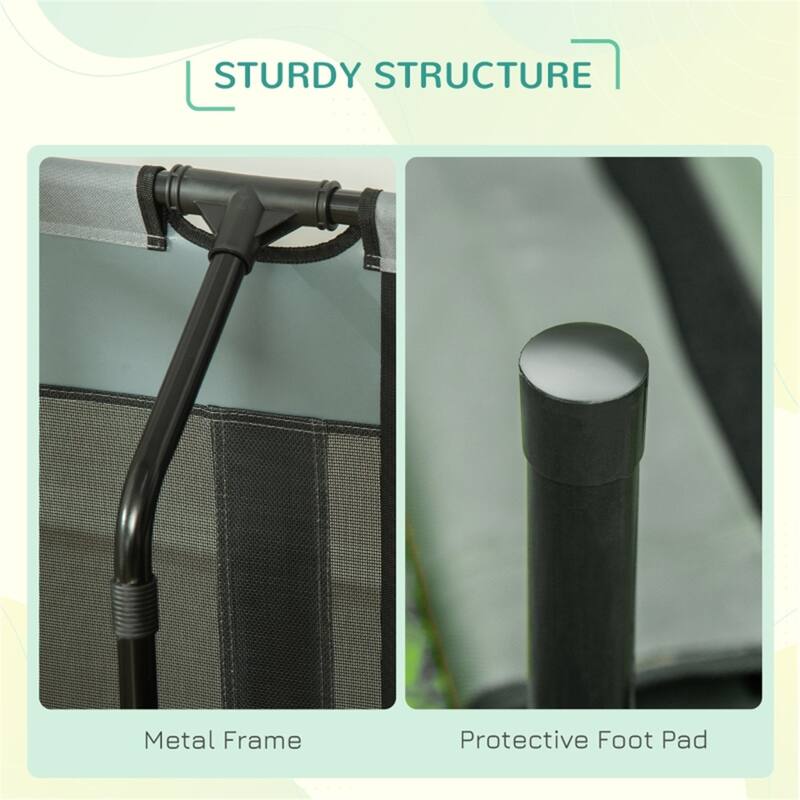 Foldable Elevated Pet Bed with Lightweight Steel Frame Including Travel Bag