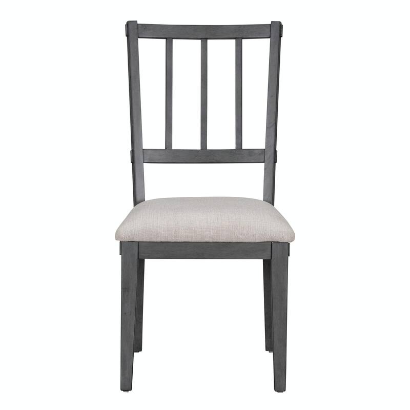 5-Piece Rustic Charm Round Dining Set - 3 Upholstered Chairs with Curved Bench