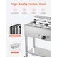 preview thumbnail 28 of 40, UIMOSO Commercial Propane Steam Table,LP Gas Outdoor Soup Warmer with Drain Valve and Wheels,Stainless Steel Propane Food Warmer