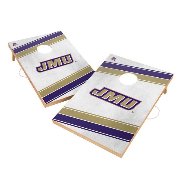 slide 2 of 5, James Madison University JMU Dukes 2x4 Tailgate Cornhole Boards Include Carrying Case