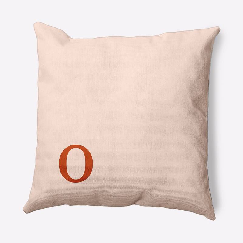 Modern Monogram Decorative Throw Pillow - 18" x 18" - o