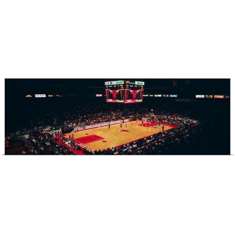 Shop Elevated View Of Basketball Stadium United Center Chicago