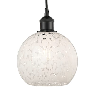 Innovations Lighting 616-1P 10 8 White Mouchette Pendant White