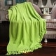 preview thumbnail 136 of 140, Knitted Tweed Couch Throw 50" x 60" - Green Flash