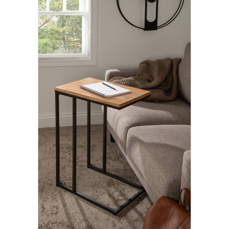 Kate and Laurel Lockridge Metal Base C-Table