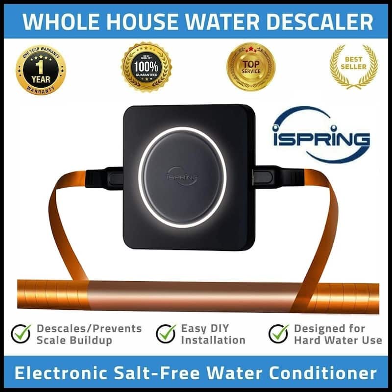 iSpring ED2000 Whole House Water Descaler , Conditioner - Black
